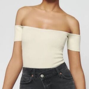 Reformation Holly Off the Shoulder Sweater